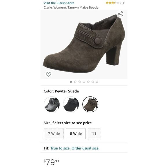 Clarks Tamryn Maize Boots Booties - Picture 9 of 9